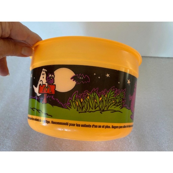 Lot 2 Vintage McDonalds 1999 Halloween Happy Meal Treat Bucket Pail No Lids - Picture 8 of 12